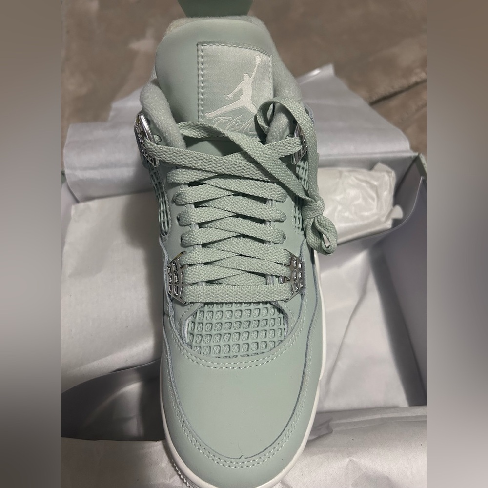 Jordan 4 retro 4 Women's sea foam sail metallic